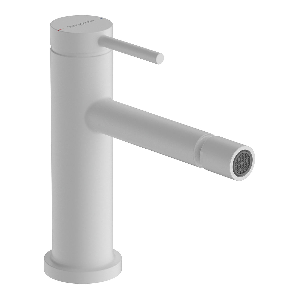 Hansgrohe Tecturis S Single lever bidet mixer with pop up waste set Matt White 73201700.jpg