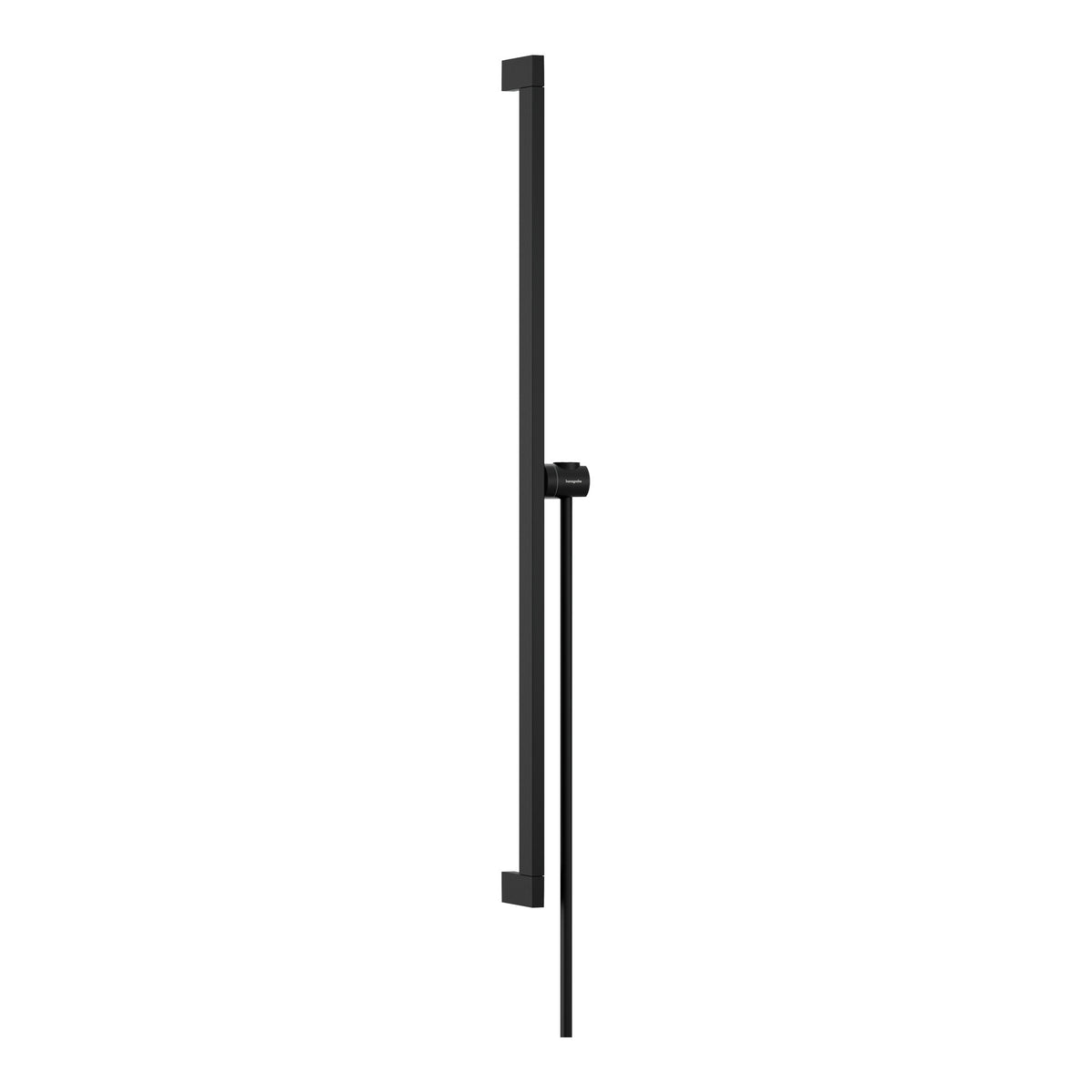 Hansgrohe Unica Shower bar E Puro 90 cm with easy slide hand shower holder and Isiflex shower hose 160 cm Matt Black 24403670.jpg