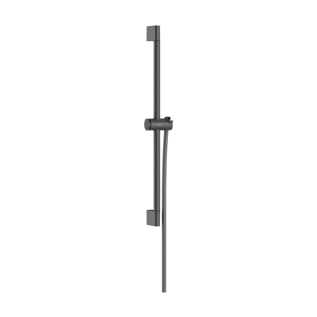 Hansgrohe-Unica-Shower-bar-Pulsify-S-65-cm-with-push-slider-and-Isiflex-shower-hose-160-cm-Brushed-Black-Chrome-24400340