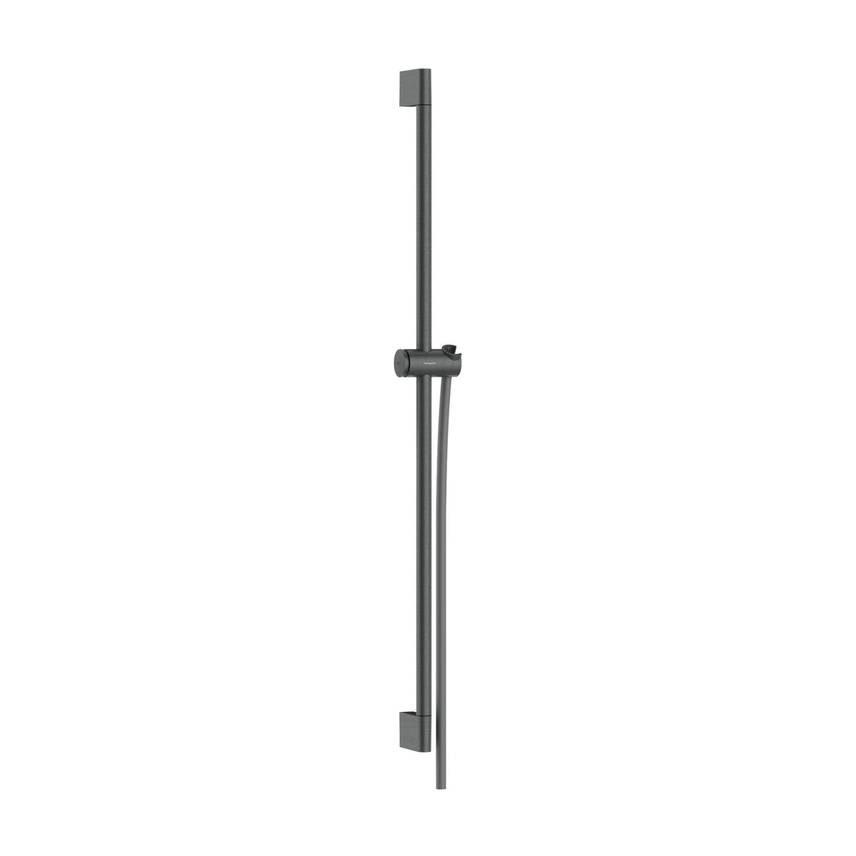 Hansgrohe-Unica-Shower-bar-Pulsify-S-90-cm-with-push-slider-and-Isiflex-shower-hose-160-cm-Brushed-Black-Chrome-24401340