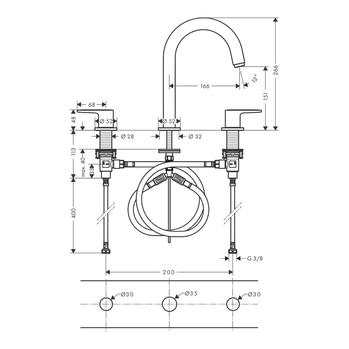 Hansgrohe-Vernis-Blend-3-hole-basin-mixer-with-pop-up-waste-set-71553-technical-01