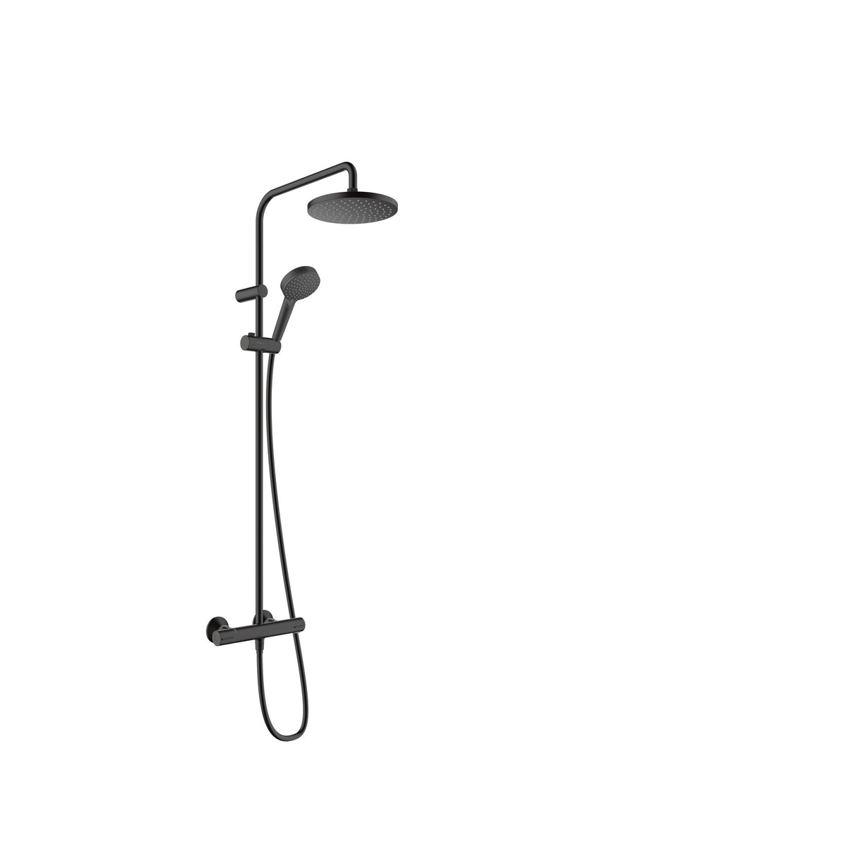 Hansgrohe Vernis Blend Showerpipe 200 1jet EcoSmart with thermostat Matt Black 26089670.jpg