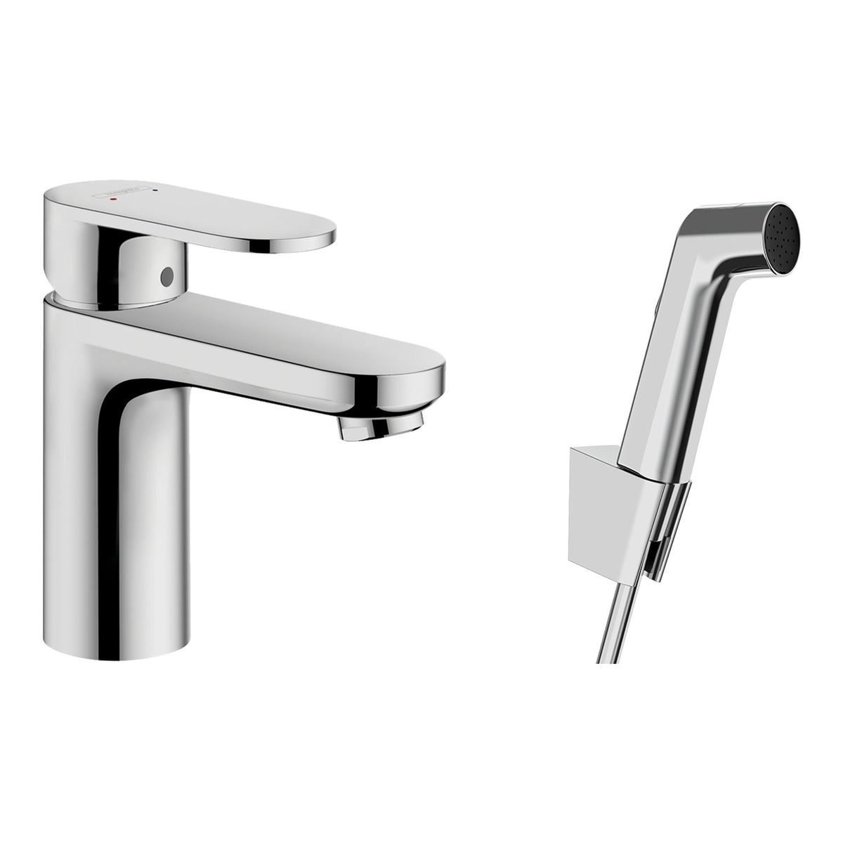 Hansgrohe-Vernis-Blend-Single-lever-basin-mixer-100-with-bidette-hand-shower-and-shower-hose-160-cm-Chrome-71215000
