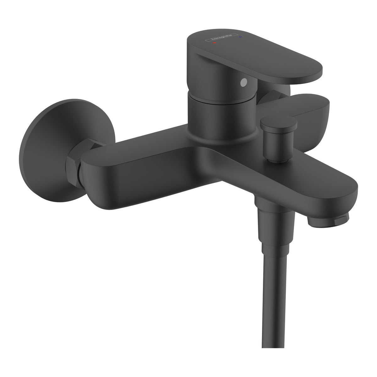 Hansgrohe Vernis Blend Single lever bath mixer for exposed installation Matt Black 71440670.jpg