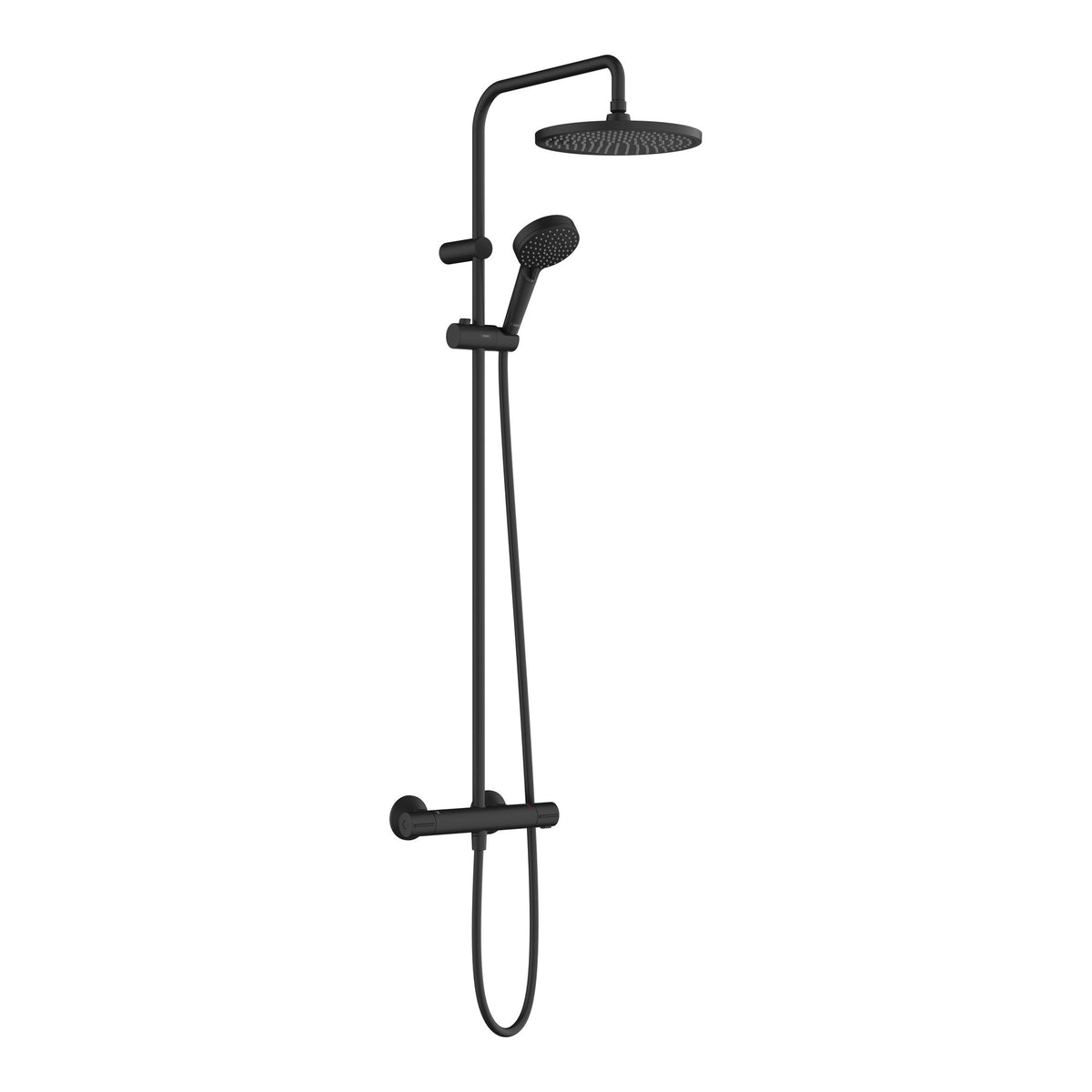 Hansgrohe Vernis Shape Showerpipe 240 1jet EcoSmart with thermostat Matt Black 26428670.jpg