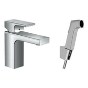 Hansgrohe-Vernis-Shape-Single-lever-basin-mixer-100-with-bidette-hand-shower-and-shower-hose-160-cm-Chrome-71216000