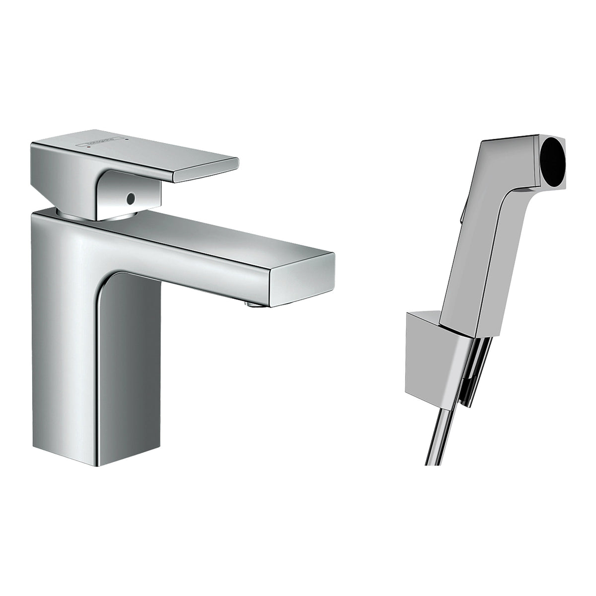 Hansgrohe-Vernis-Shape-Single-lever-basin-mixer-100-with-bidette-hand-shower-and-shower-hose-160-cm-Chrome-71216000