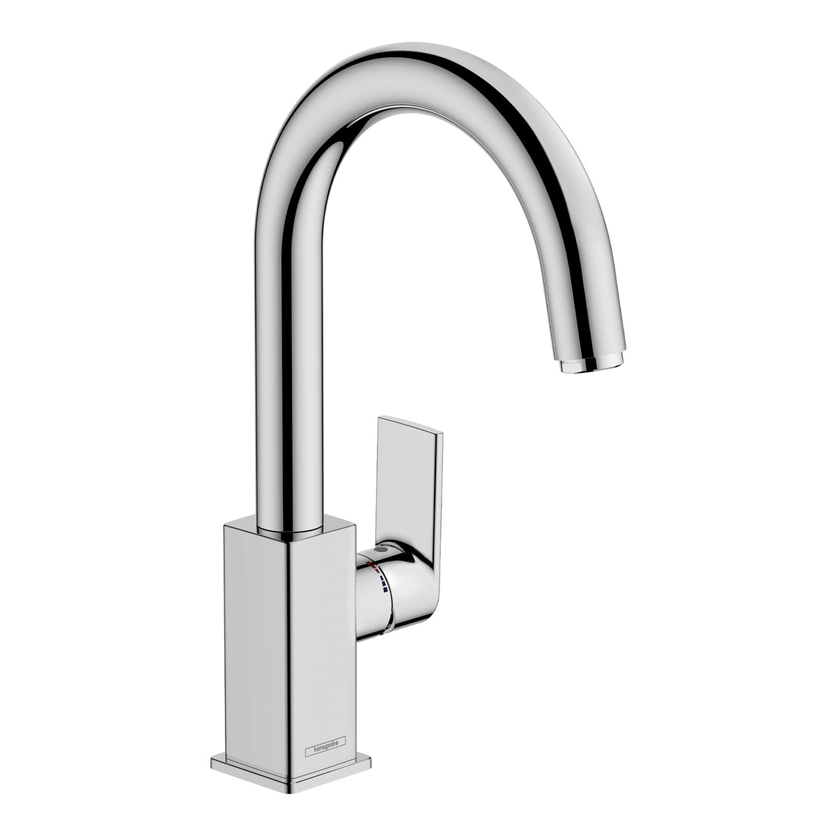Hansgrohe Vernis Shape Single lever basin mixer with swivel spout and pop up waste set Chrome 71564000.jpg