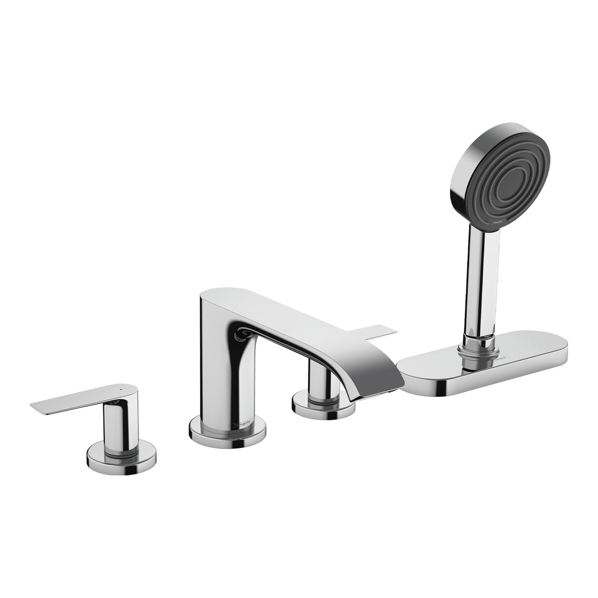 Hansgrohe Vivenis 4 hole rim mounted bath mixer with sBox Chrome 75444000