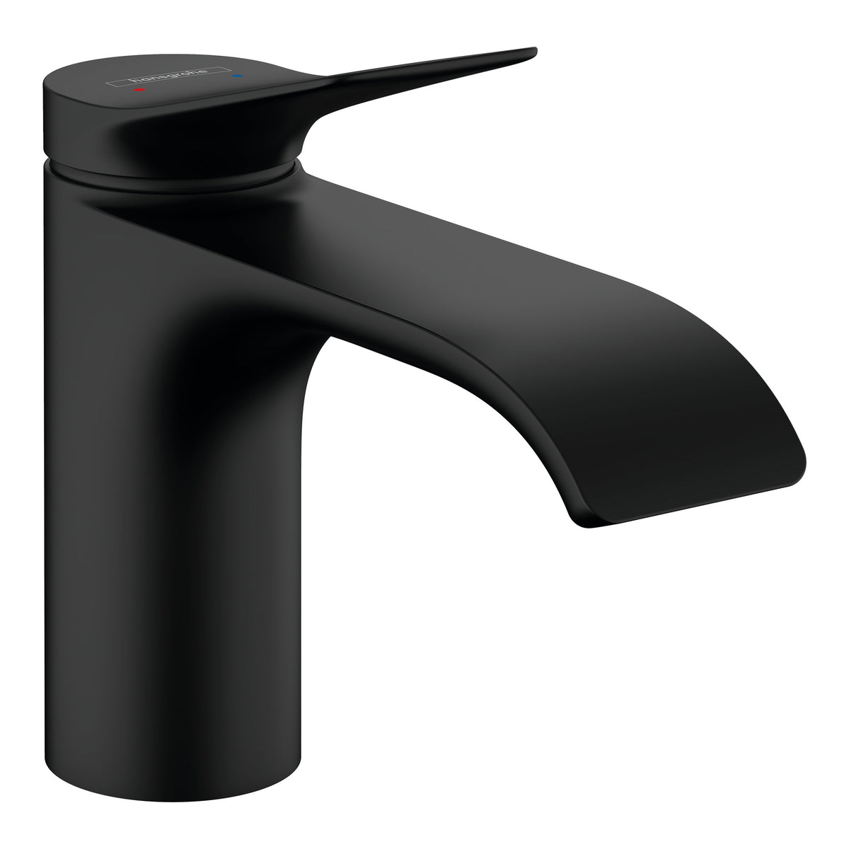 Hansgrohe Vivenis Single lever basin mixer 80 with pop up waste set Matt Black 75010670.jpg