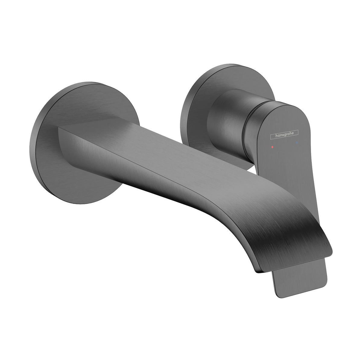 Hansgrohe-Vivenis-Single-lever-basin-mixer-for-concealed-installation-wall-mounted-with-spout-19-2-cm-Brushed-Black-Chrome-75050340