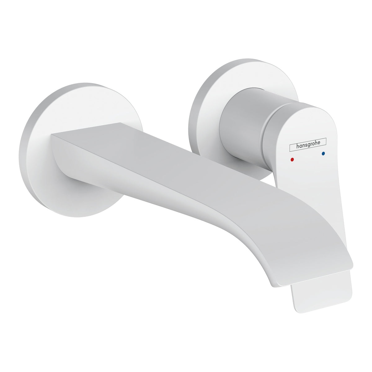 Hansgrohe Vivenis Single lever basin mixer for concealed installation wall mounted with spout 19 2 cm Matt White 75050700.jpg