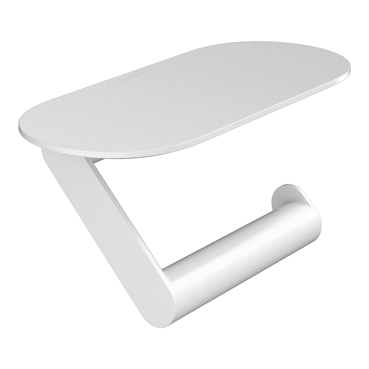 Hansgrohe WallStoris Toilet paper holder with shelf Matt White 27928700.jpg