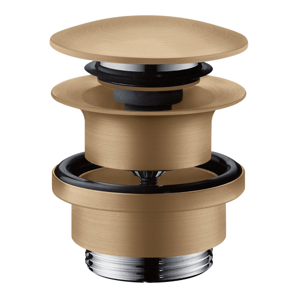 Hansgrohe Waste set push open for basin and bidet mixers Brushed Bronze 50100140.jpg