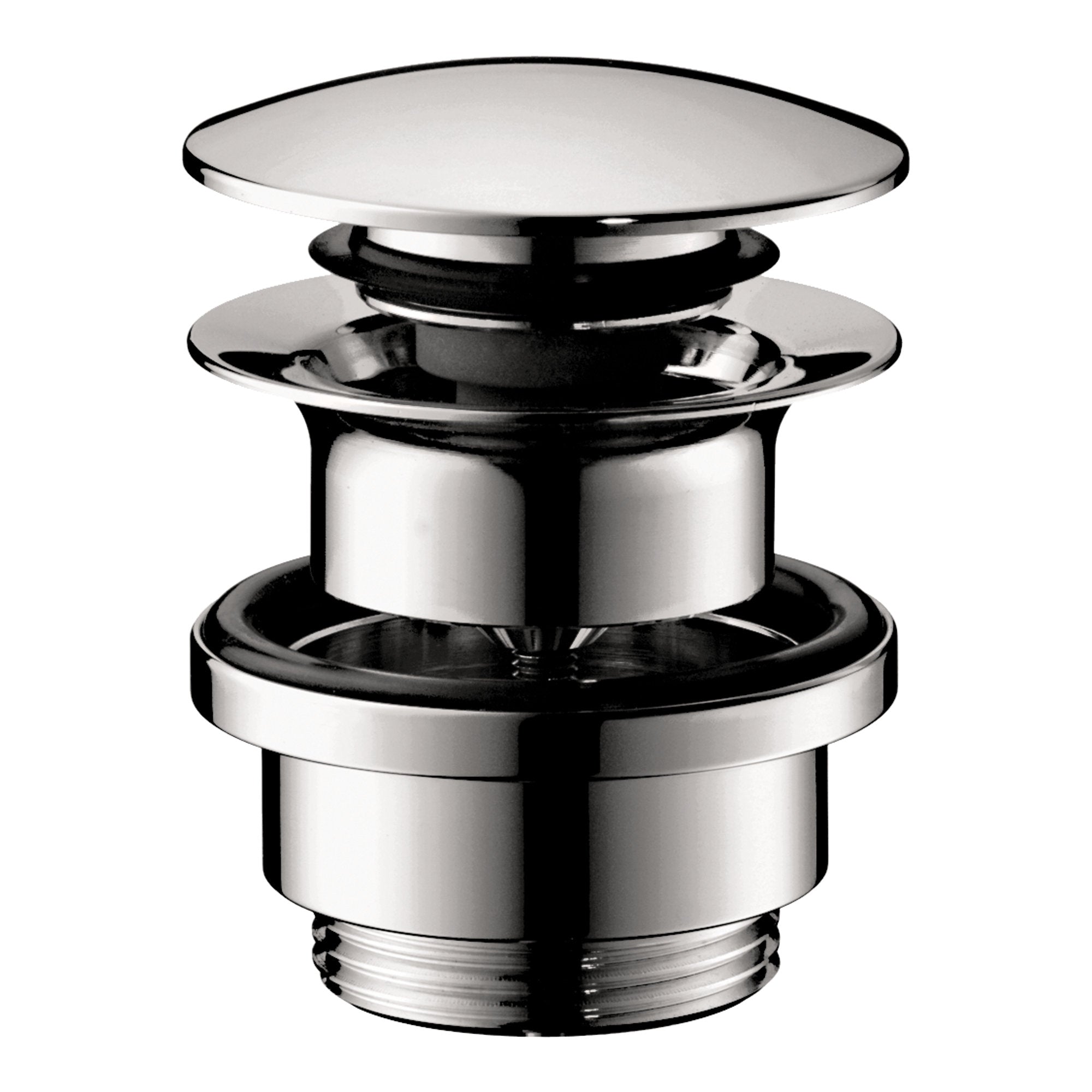 Hansgrohe Waste set push open for basin and bidet mixers Chrome 50100000.jpg