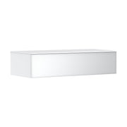 שידת צד Xevolos E במידה 1180/550 עם מגירה ומשטח כיסוי הנס גרואה Hansgrohe Xevolos E Sideboard Matt White 1180/550 with 1 drawer and cover plate – Metallic White – מק״ט 54325320