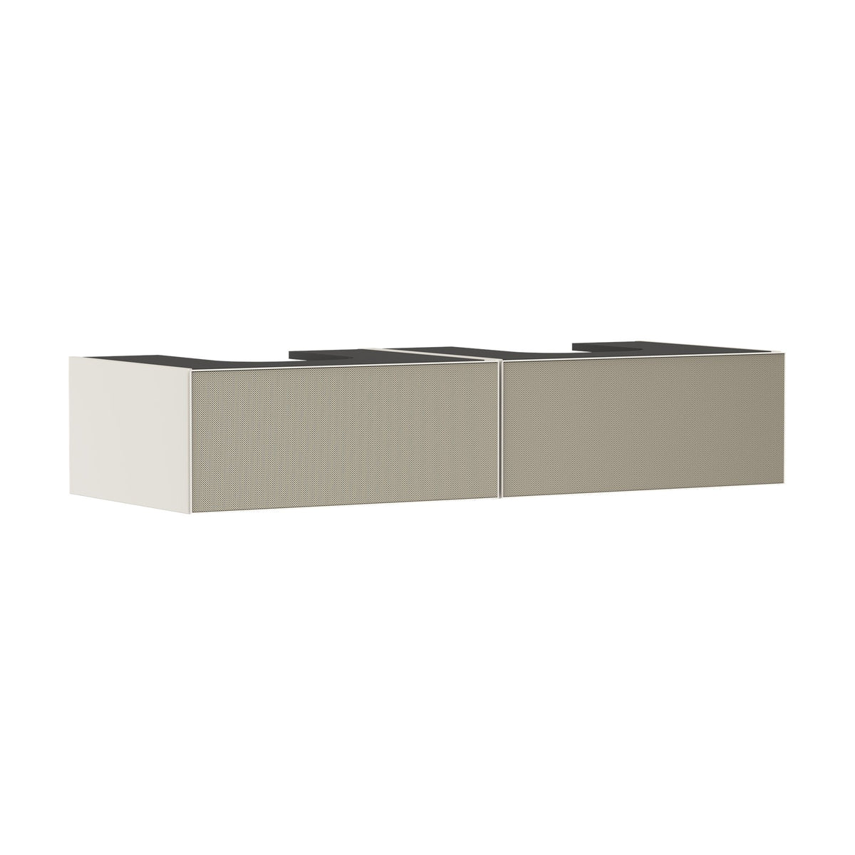 Hansgrohe-Xevolos-E-Vanity-unit-Sand-Matt-Beige-1370-550-with-2-drawers-for-console-with-2-cutouts-Patterned-Bronze-54317390