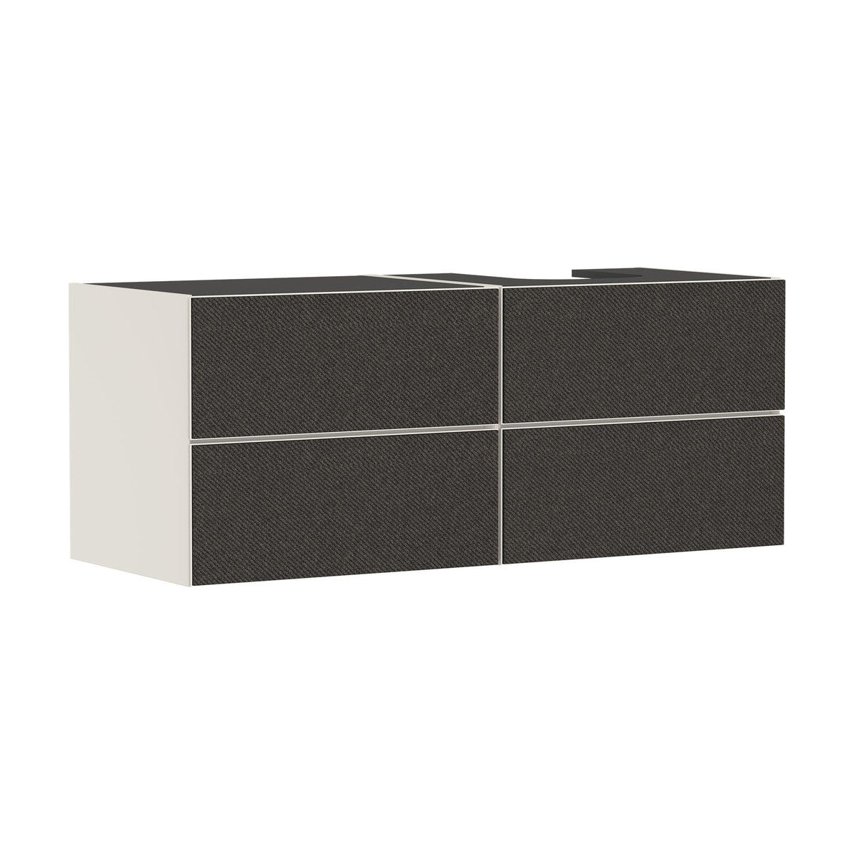 Hansgrohe-Xevolos-E-Vanity-unit-Sand-Matt-Beige-1370-550-with-4-drawers-for-console-with-cutout-right-Textile-Dark-Grey-54240660
