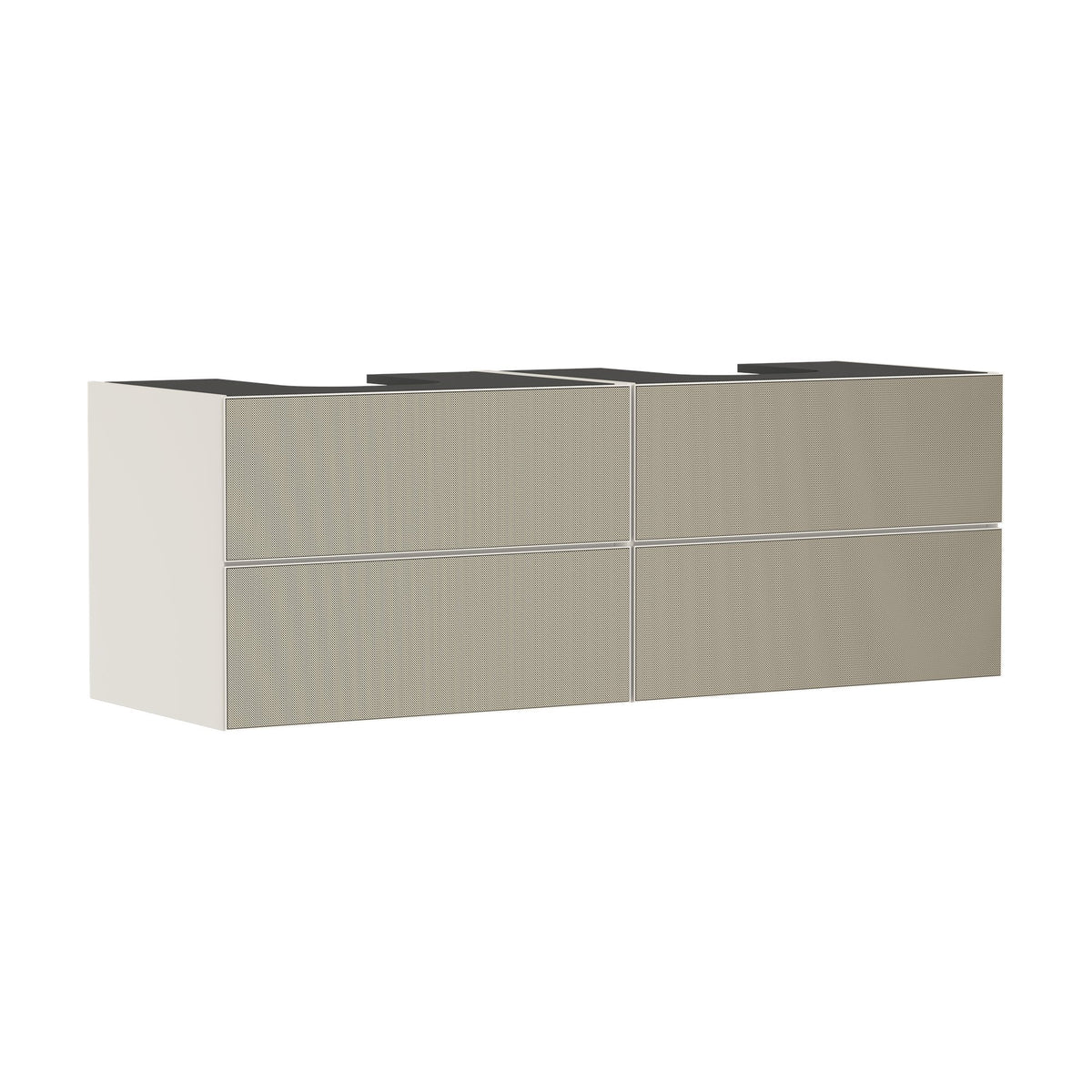 Hansgrohe-Xevolos-E-Vanity-unit-Sand-Matt-Beige-1570-550-with-4-drawers-for-console-with-2-cutouts-Patterned-Bronze-54200390