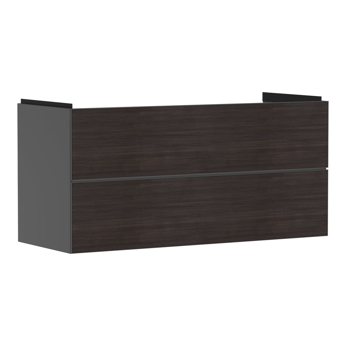Hansgrohe Xevolos E Vanity unit Slate Matt Grey 1180 475 with 2 drawers for wash basin Dark Oak 54186730.jpg