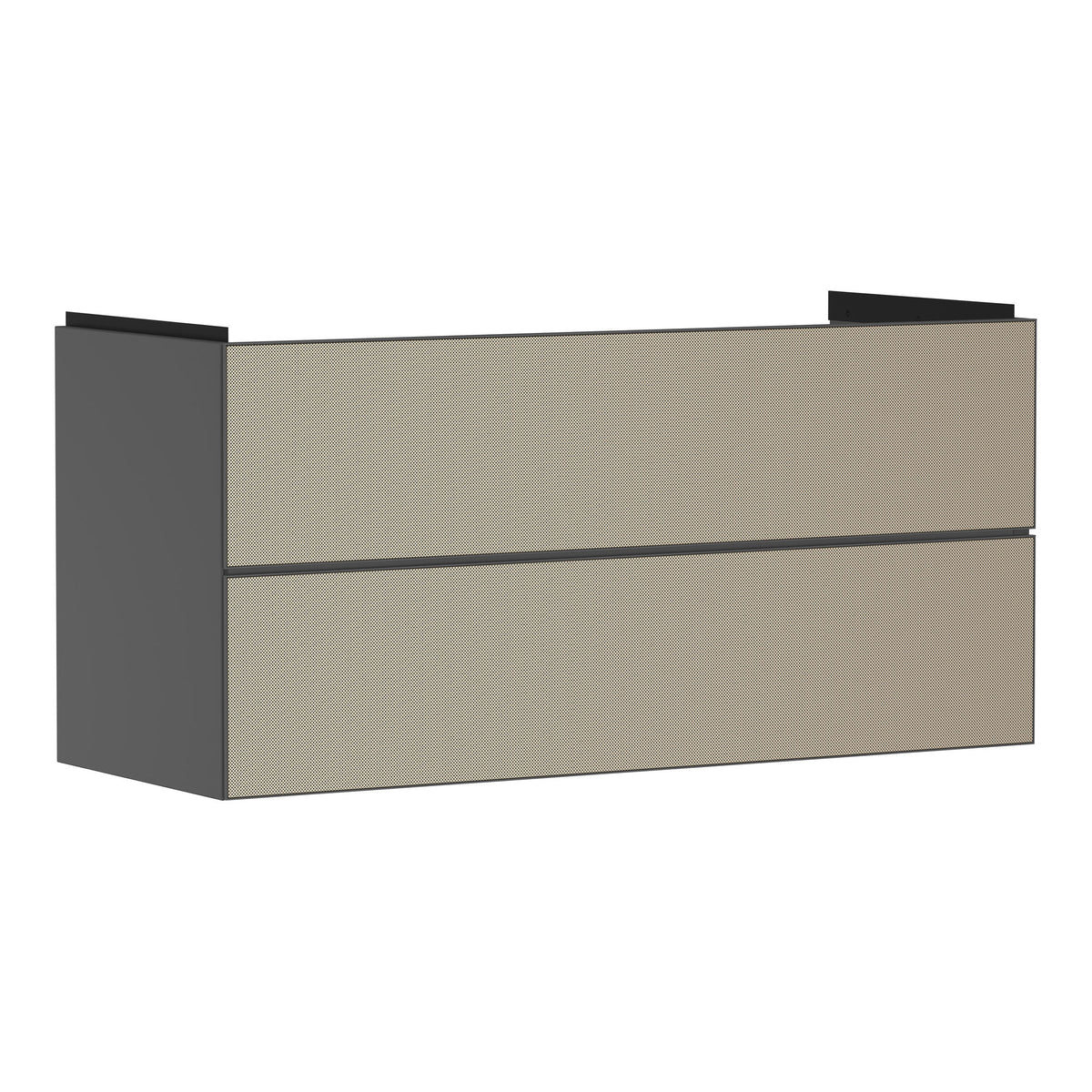 Hansgrohe Xevolos E Vanity unit Slate Matt Grey 1180 475 with 2 drawers for wash basin Patterned Bronze 54186390.jpg