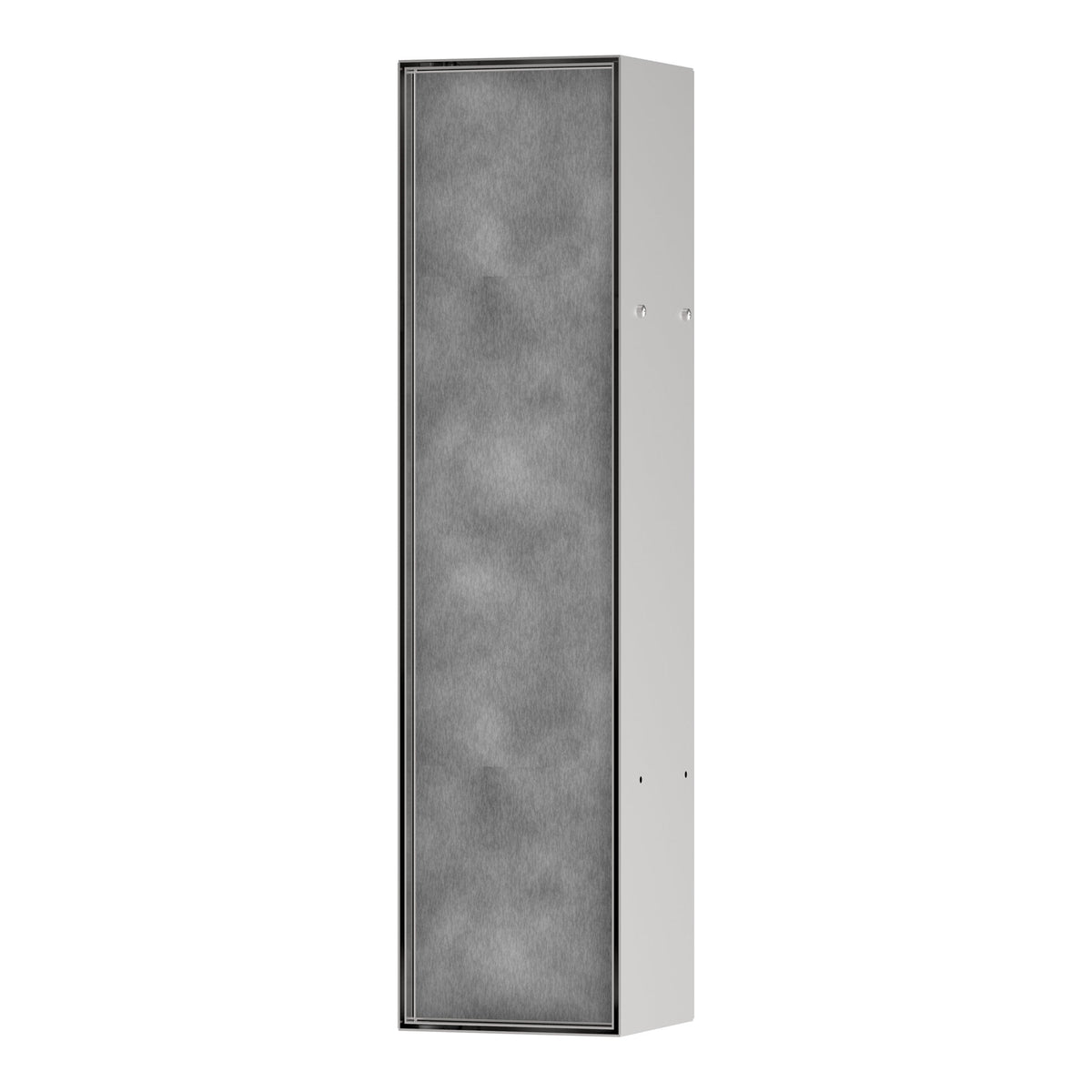 Hansgrohe XtraStoris Rock Recessed toilet brush holder with storage shelf and tileable door Brushed Stainless Steel 56060800.jpg