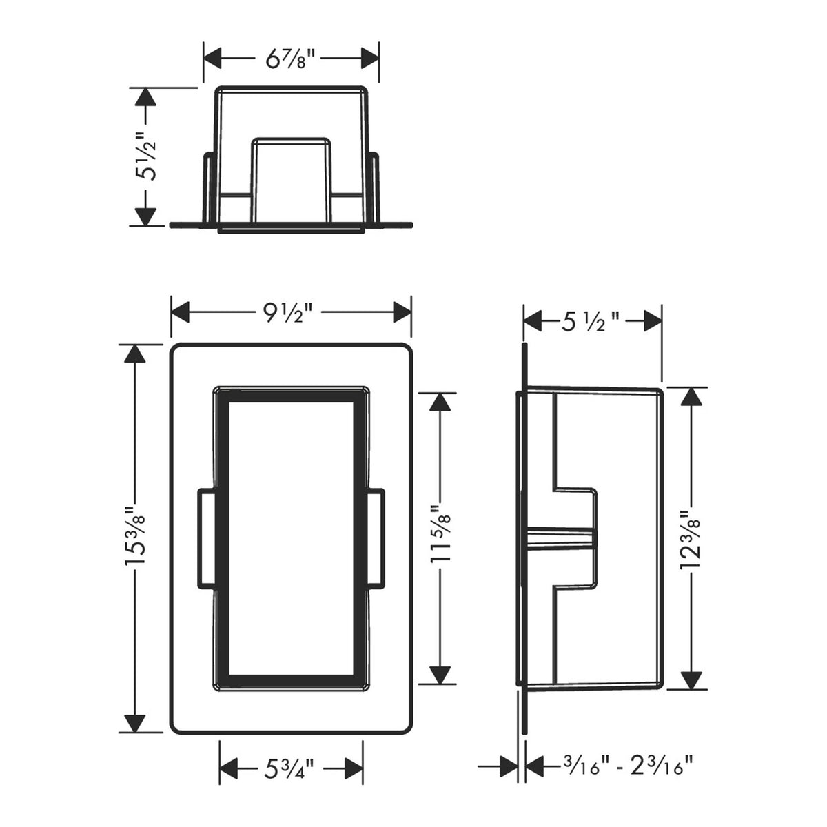 Hansgrohe XtraStoris Rock Wall niche with tileable door 300 150 140 56088670 technical 02.jpg
