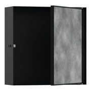 Hansgrohe XtraStoris Rock Wall niche with tileable door 300 300 100 Matt Black 56085670.jpg