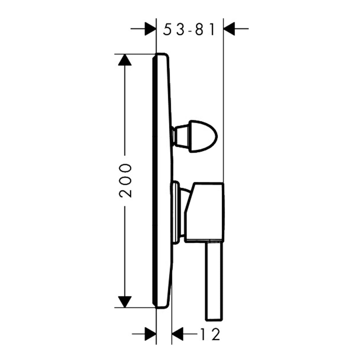 Hansgrohe Zesis S Single lever bath mixer for concealed installation 74417670 technical 01.jpg