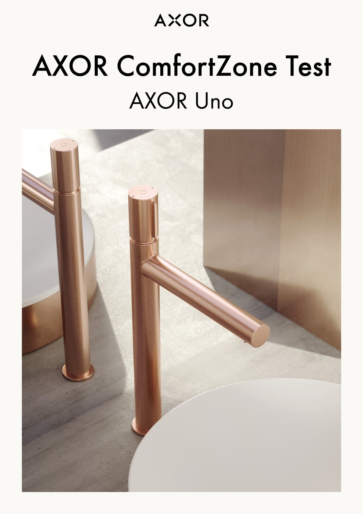 AXOR Uno Basins ComfortZone test