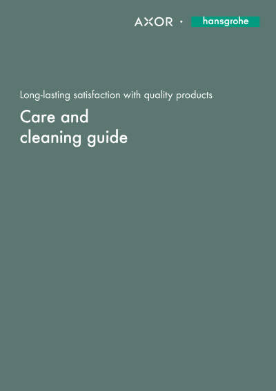 hansgrohe cleaning recommendations